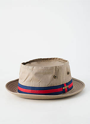 Chapeau imprimé rayures bleu STETSON homme