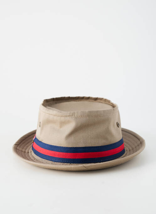 Chapeau imprimé rayures bleu STETSON homme