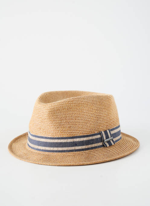 Chapeau imprimé rayures bleu STETSON homme