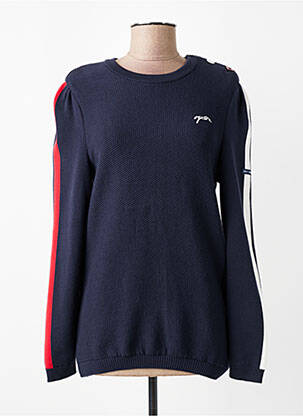 Pull coupe cintrée manches longues bleu SAINT JAMES femme