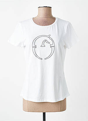 T-shirt coupe droite manches courtes blanc VESTRUM femme