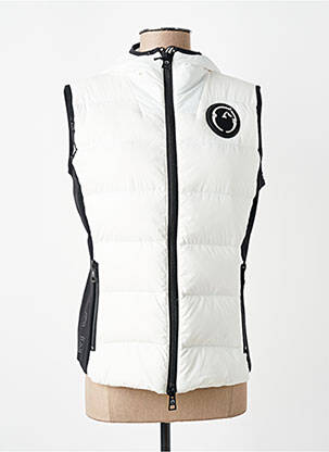 Doudoune poches a capuche blanc VESTRUM femme