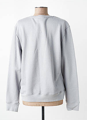 Sweat-shirt broderie manches longues gris VESTRUM femme