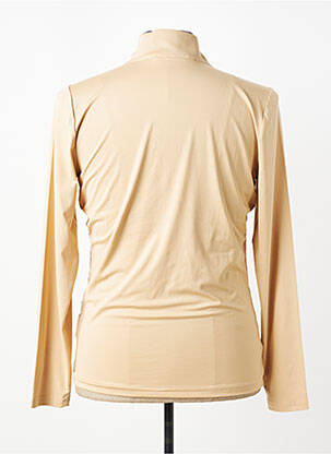 Polo manches longues manches longues beige COVALLIERO homme