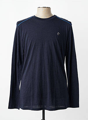 T-shirt coupe droite manches longues bleu EQUITHEME homme