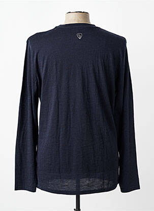 T-shirt coupe droite manches longues bleu EQUITHEME homme