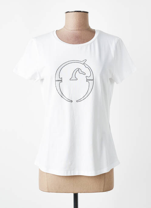 T-shirt coupe droite manches courtes blanc VESTRUM femme