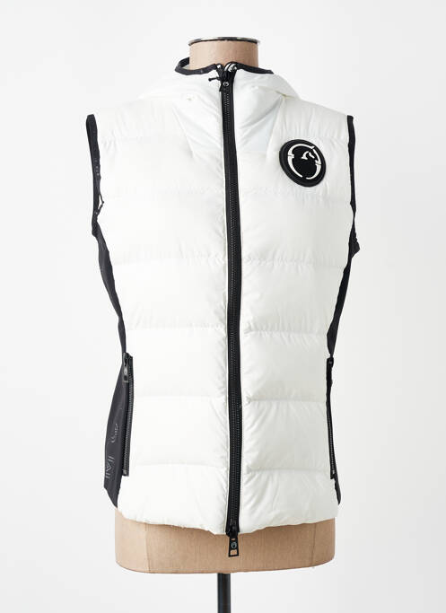 Doudoune poches a capuche blanc VESTRUM femme