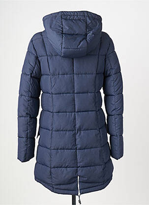 Doudoune manches longues a capuche bleu fonce GAZE femme