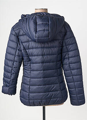Doudoune manches longues a capuche bleu GAZE femme