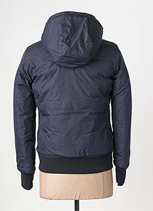 Doudoune manches longues a capuche bleu GAZE femme