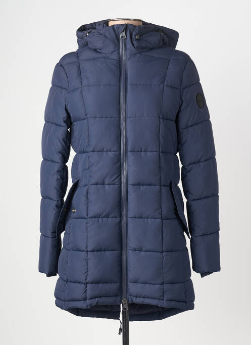 Doudoune manches longues a capuche bleu fonce GAZE femme
