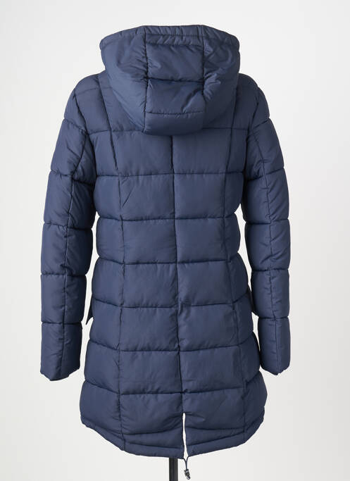 Doudoune manches longues a capuche bleu fonce GAZE femme