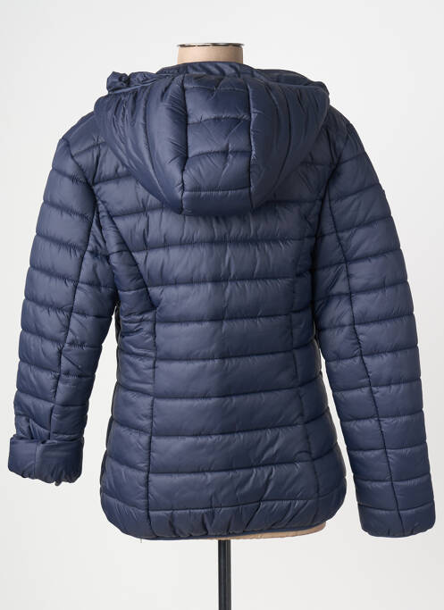 Doudoune manches longues a capuche bleu GAZE femme