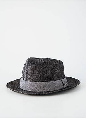 Chapeau imprimé rayures noir STETSON homme