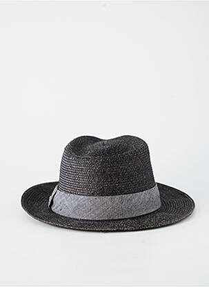 Chapeau imprimé rayures noir STETSON homme