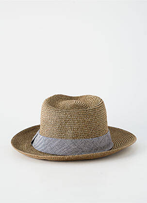 Chapeau imprimé rayures vert STETSON homme