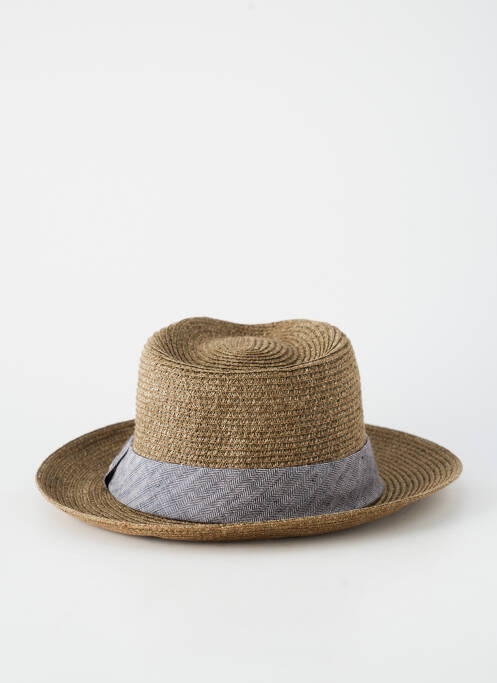 Chapeau imprimé rayures vert STETSON homme
