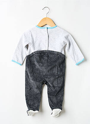 Pyjama fermeture pressionnée gris ABSORBA garçon