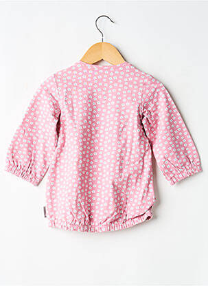 Robe mi-longue col rond manches longues rose STERNTALER fille
