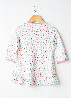 Robe mi-longue col rond manches longues blanc STERNTALER fille