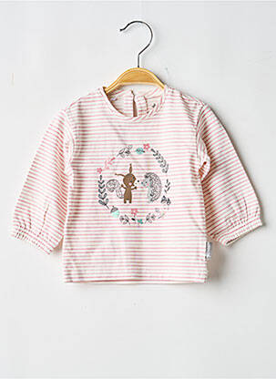 Top imprimé fantaisie manches longues rose STERNTALER fille