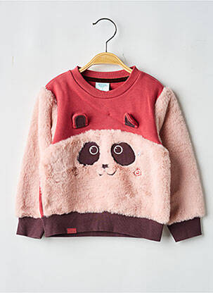 Sweat-shirt manches longues manches longues rose BOBOLI fille