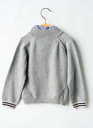 Pull broderie manches longues gris MAYORAL garçon
