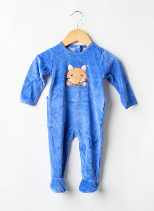 Pyjama fermeture pressionnée bleu ABSORBA garcon