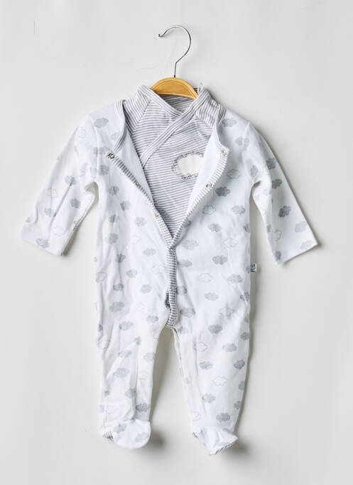 Pyjama manches longues blanc ABSORBA enfant
