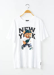T-shirt coupe droite manches courtes blanc LE TEMPS DES CERISES fille