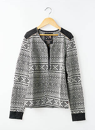 Veste casual coupe droite noir BECKARO fille