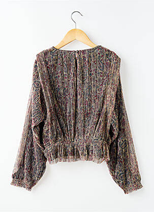 Blouse imprimé fantaisie manches longues gris LE TEMPS DES CERISES fille