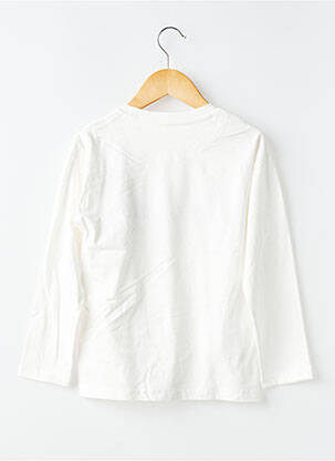 T-shirt coupe droite manches longues blanc MAYORAL fille