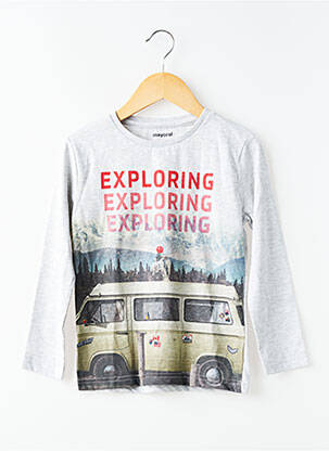 T-shirt manches longues manches longues gris MAYORAL enfant