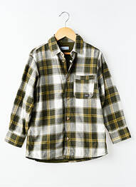 Chemise manches longues coupe droite vert MAYORAL garcon