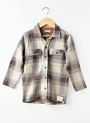 Chemise manches longues coupe droite beige NOPPIES garcon