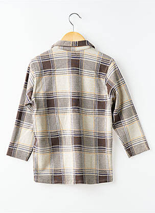 Chemise manches longues coupe droite beige NOPPIES garçon