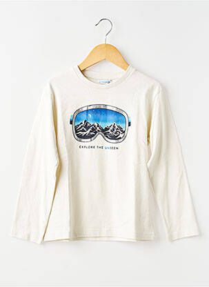 T-shirt manches longues manches longues blanc MAYORAL garçon