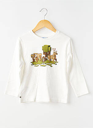 T-shirt manches longues manches longues blanc MAYORAL garçon