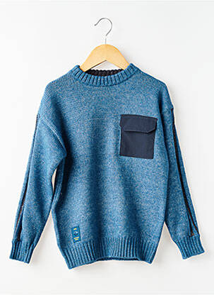 Pull col rond manches longues bleu MAYORAL garçon