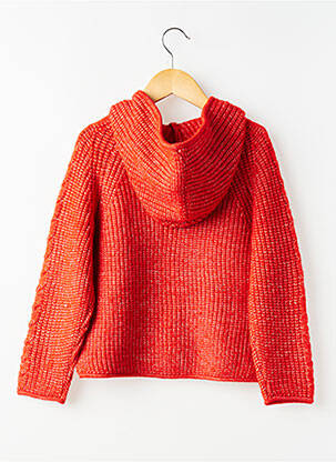 Gilet manches longues coupe droite rouge MAYORAL fille