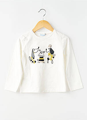 Top manches longues manches longues blanc MAYORAL fille