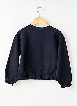 Sweat-shirt broderie manches longues bleu MAYORAL fille