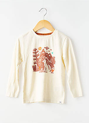 T-shirt manches longues manches longues beige NOPPIES garcon