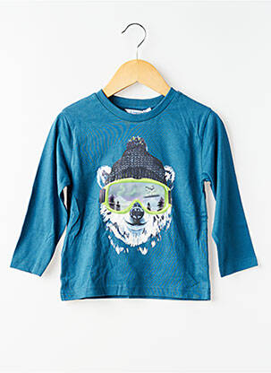 T-shirt imprimé fantaisie manches longues bleu MAYORAL garçon