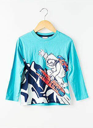 T-shirt manches longues manches longues bleu BOBOLI garçon
