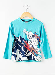 T-shirt manches longues manches longues bleu BOBOLI garcon