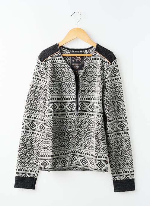 Veste casual coupe droite noir BECKARO fille