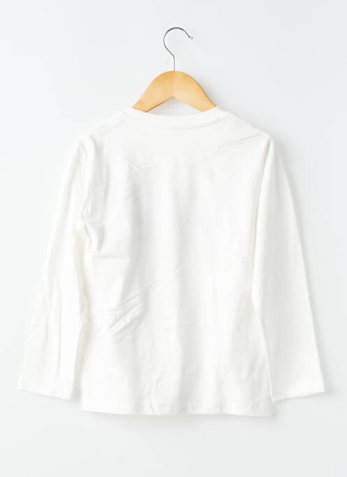 T-shirt coupe droite manches longues blanc MAYORAL fille